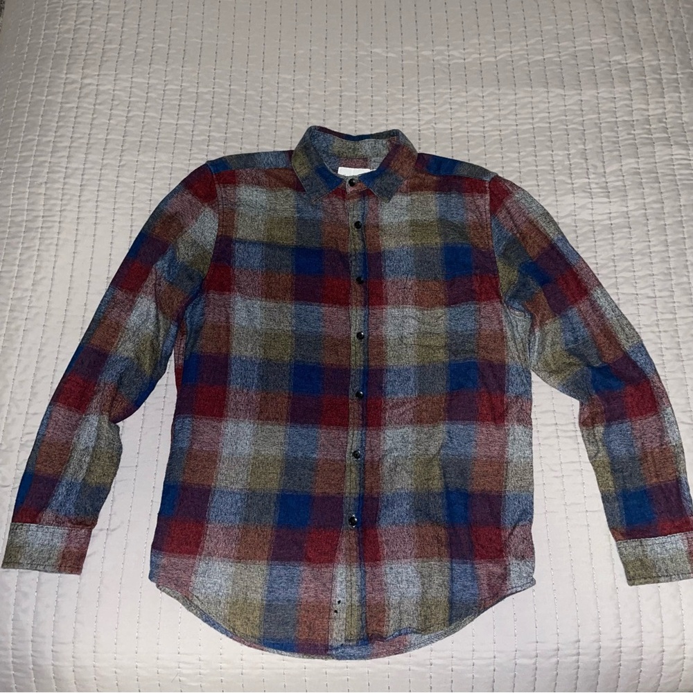Goodfellow Men's Multicolor Plaid Flannel Shirt